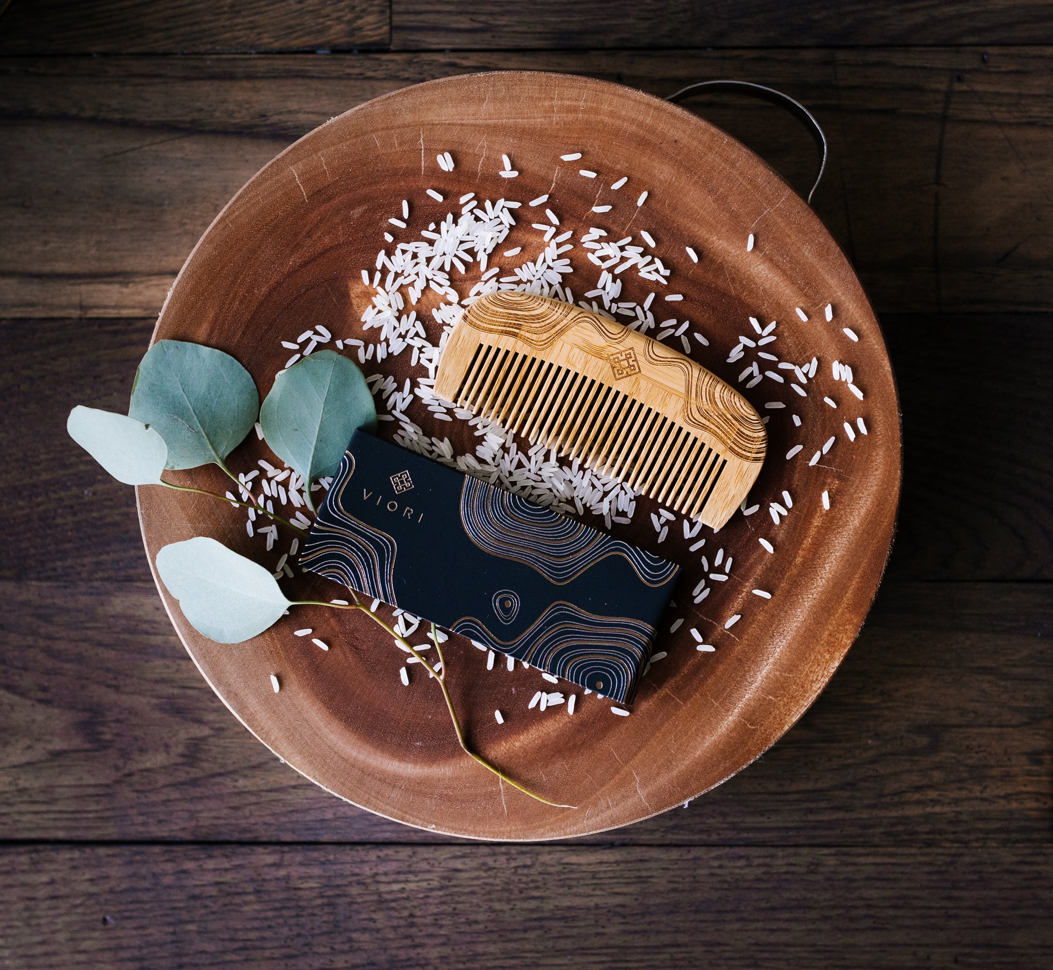Bamboo Narrow-Tooth Comb – Eco-Friendly | VIORI - Image 4