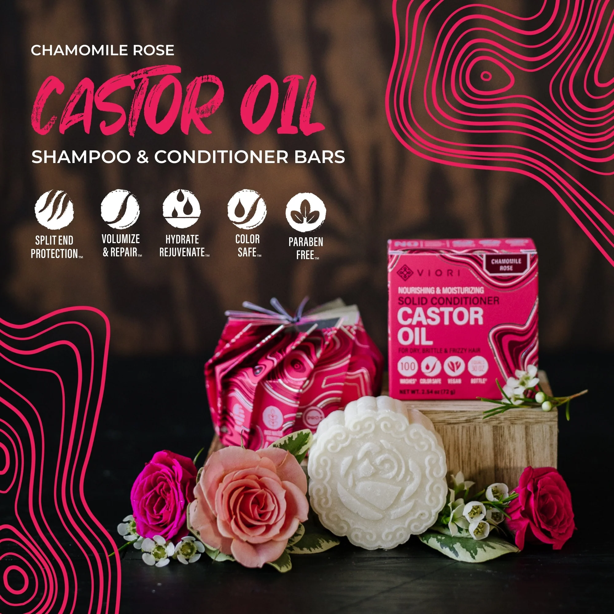 Castor Oil Conditioner Bar – Brittle & Dry Ends | VIORI - Image 3