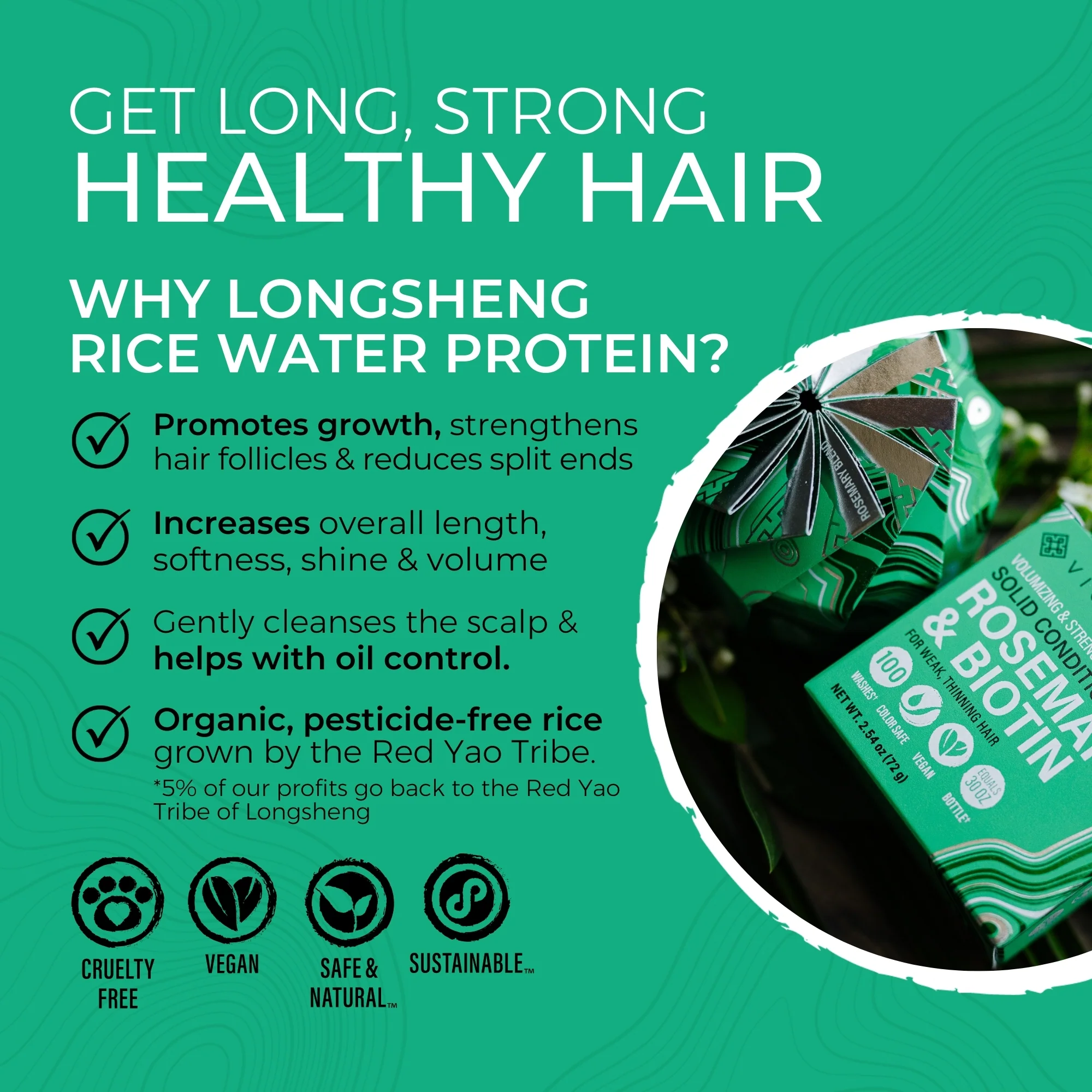 Rosemary Biotin Conditioner Bar – Thinning Hair | VIORI - Image 5