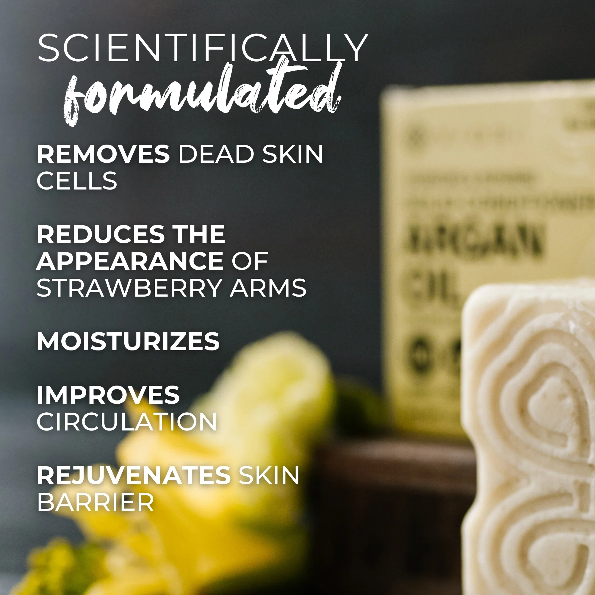 Argan Oil Sugar Scrub Bar – Empress | VIORI - Image 3