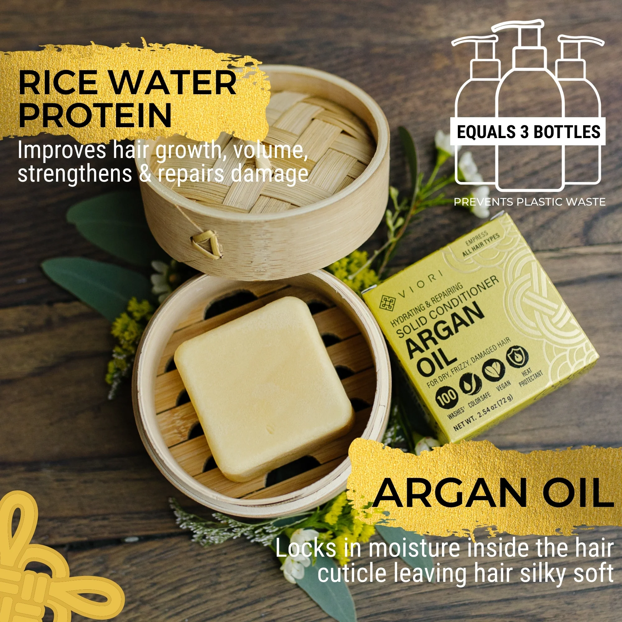 Argan Oil Conditioner Bar – Empress | VIORI - Image 3