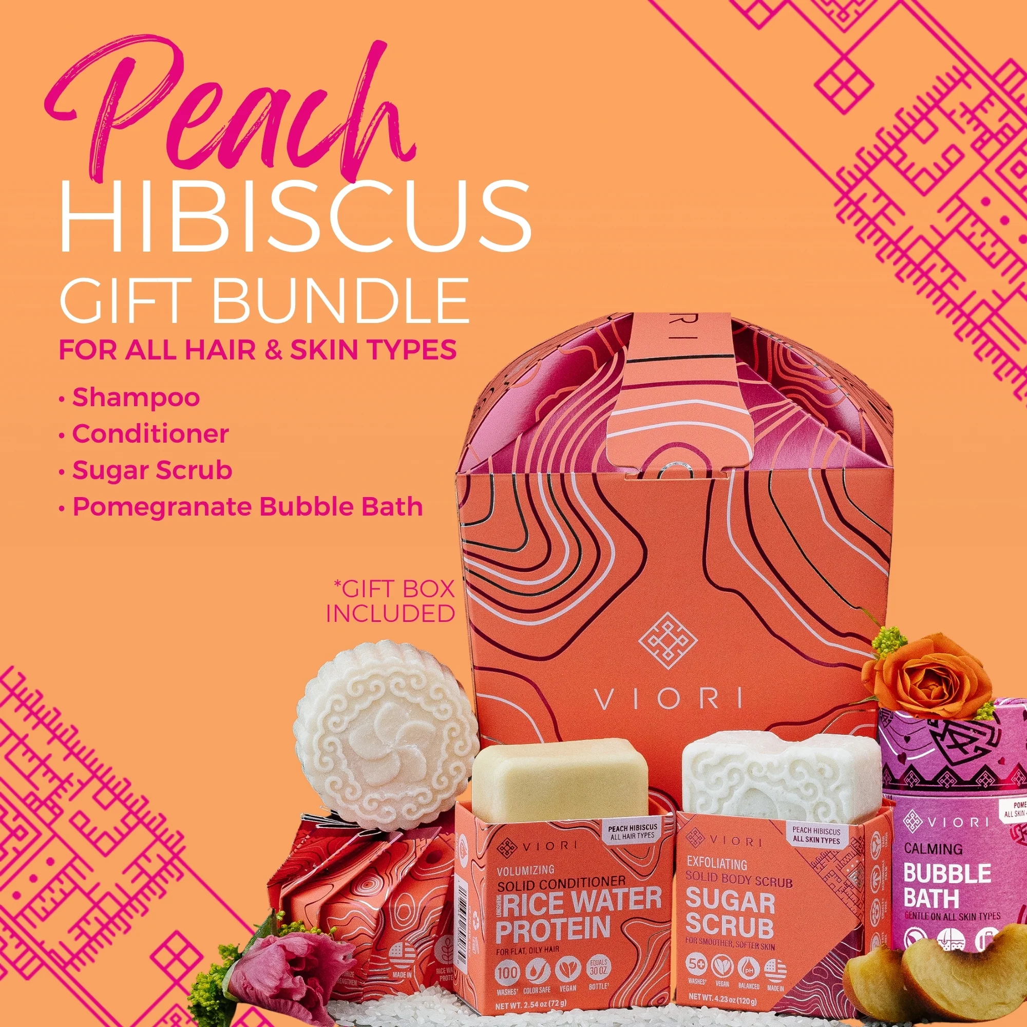 LIMITED Peach Hibiscus Home Spa Bundle - Image 3