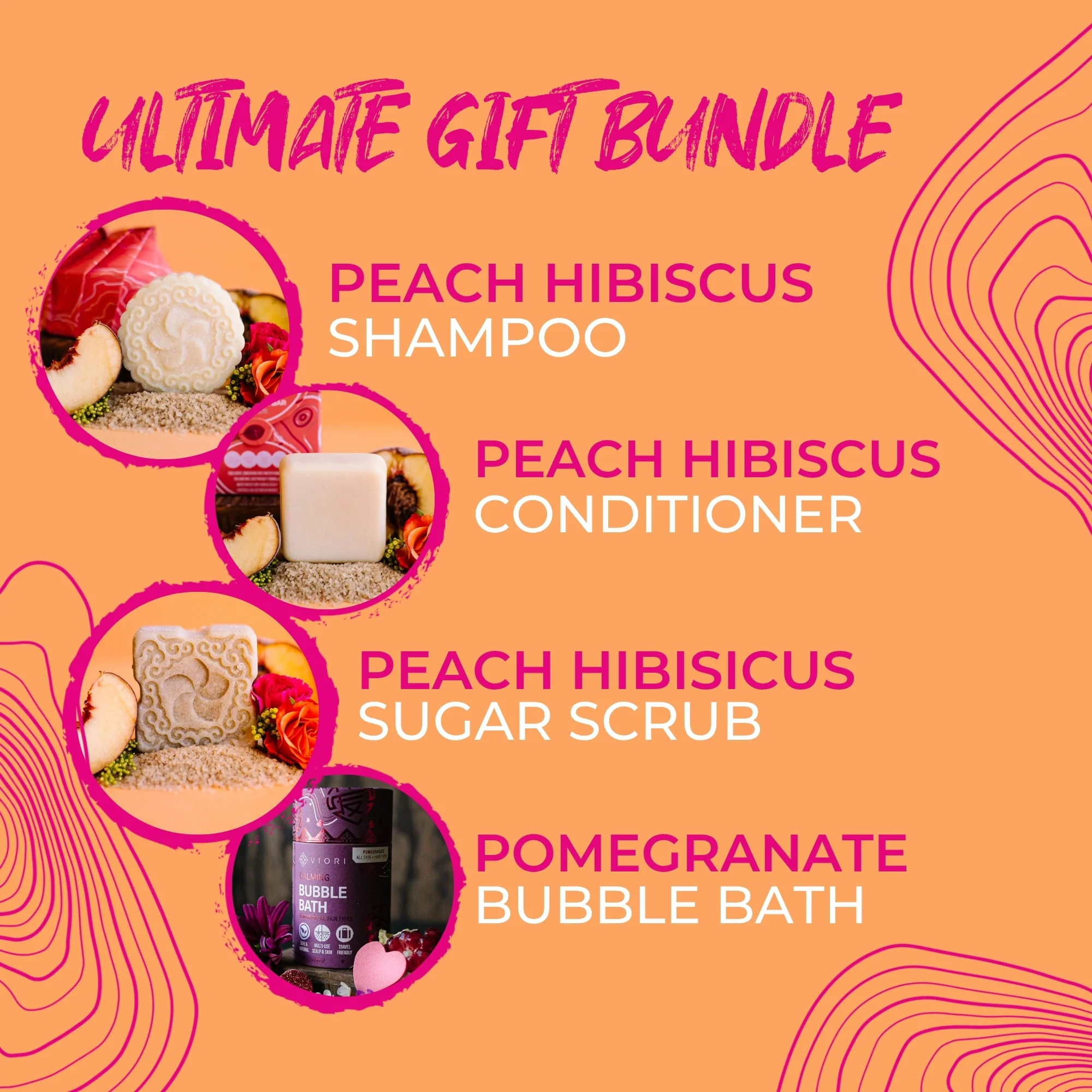 LIMITED Peach Hibiscus Home Spa Bundle - Image 4