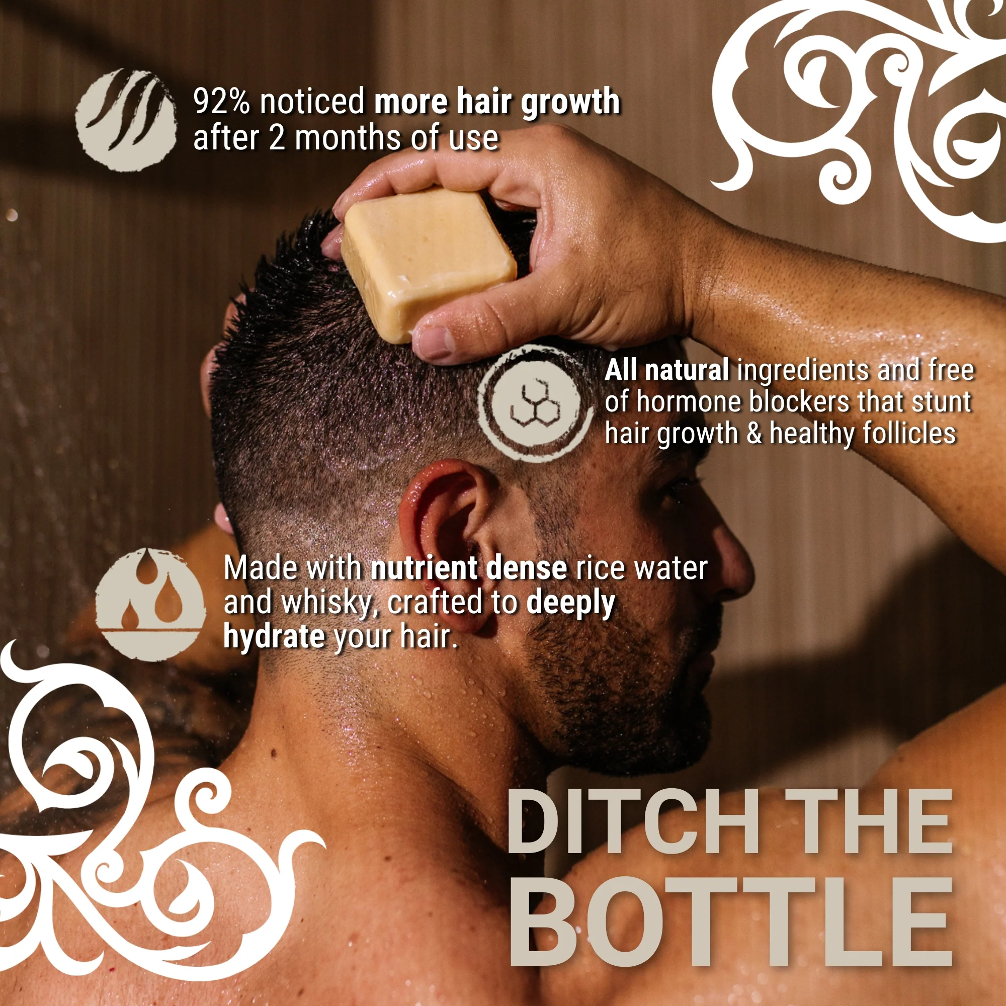 Men's Citron Ginger Conditioner Bar – Oily Hair | VIORI - Image 4