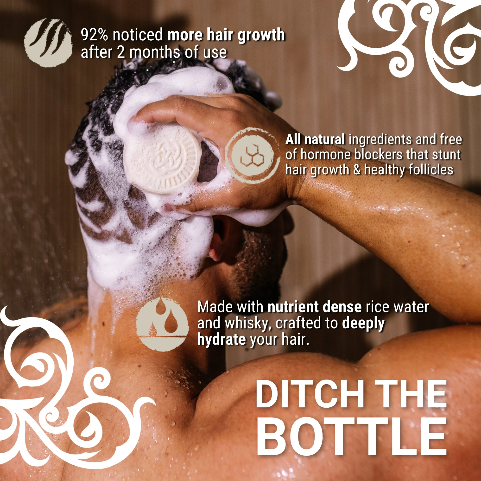 Men's Citron Ginger Shampoo Bar – Oily Scalp | VIORI - Image 4