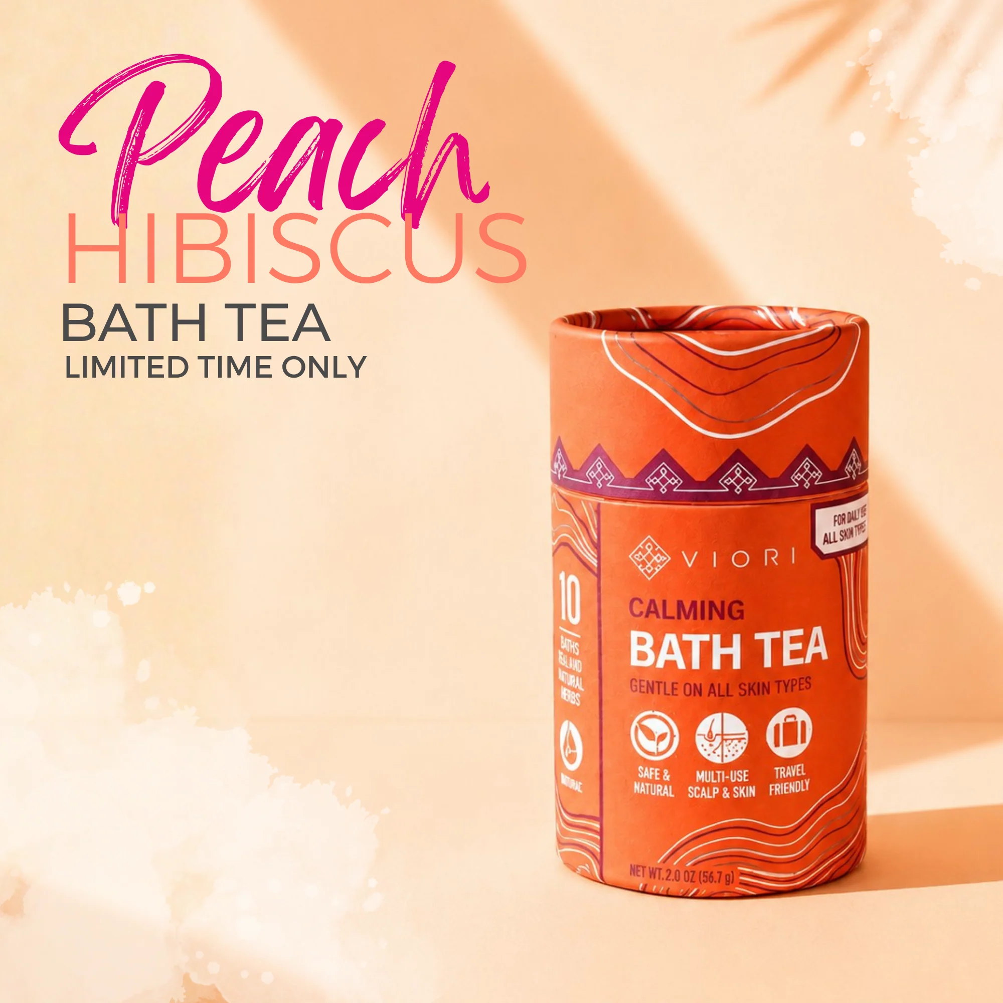 Peach Hibiscus Bath Tea | VIORI - Image 3
