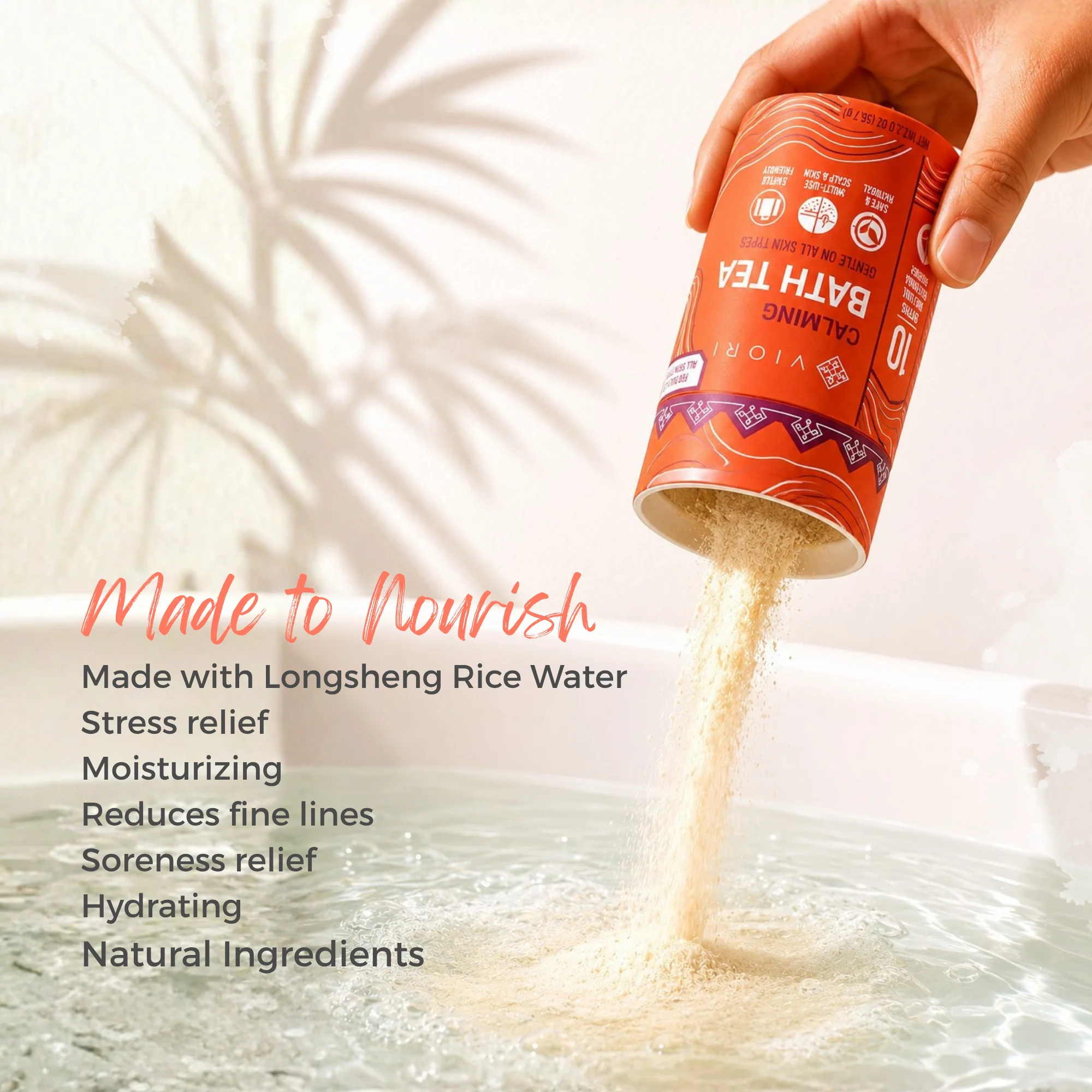 Peach Hibiscus Bath Tea | VIORI - Image 4
