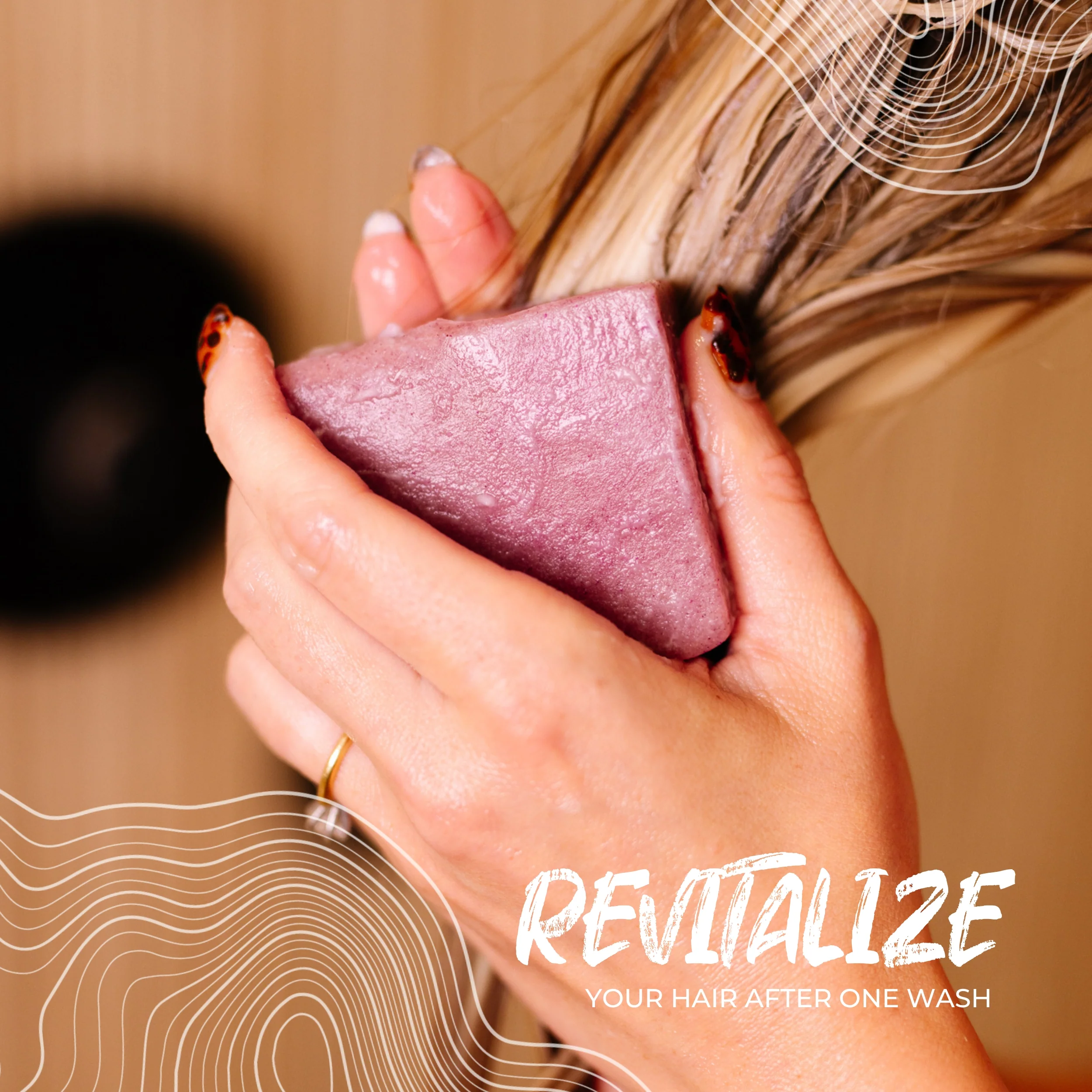 Purple Conditioner Bar with Biotin – Blonde & Gray | VIORI - Image 9