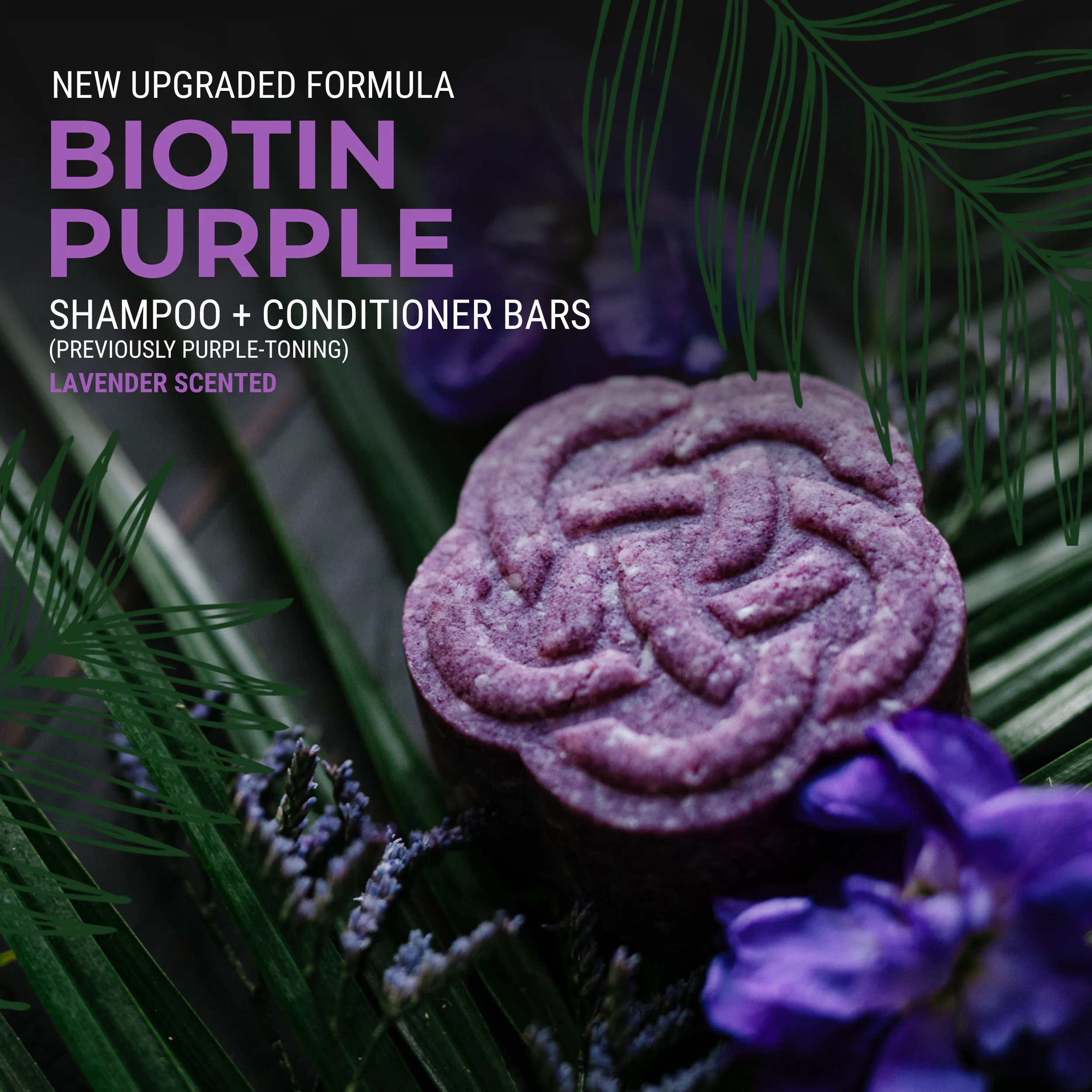 Purple Shampoo Bar with Biotin – Blonde & Gray | VIORI - Image 3