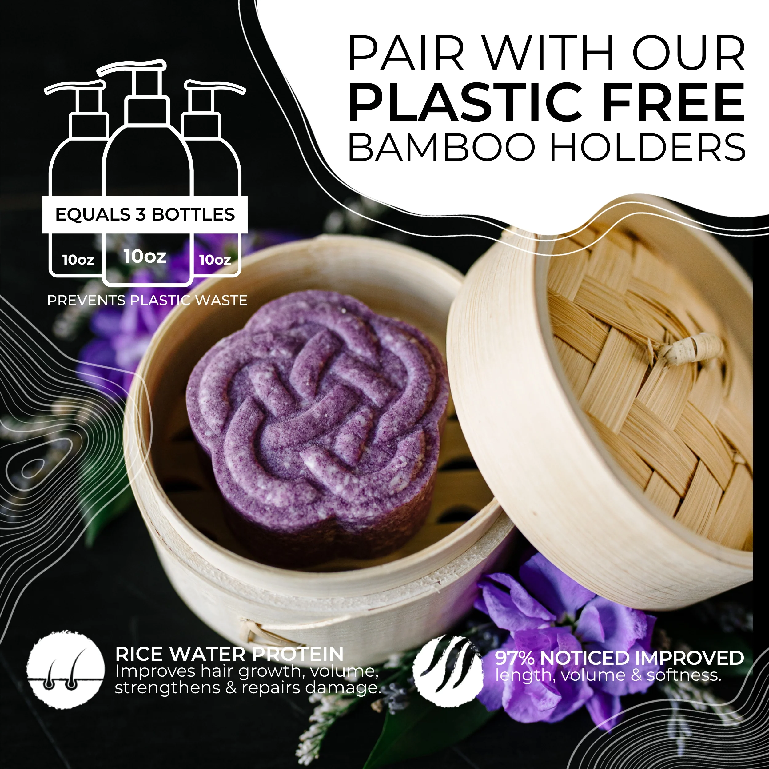 Purple Shampoo Bar with Biotin – Blonde & Gray | VIORI - Image 7