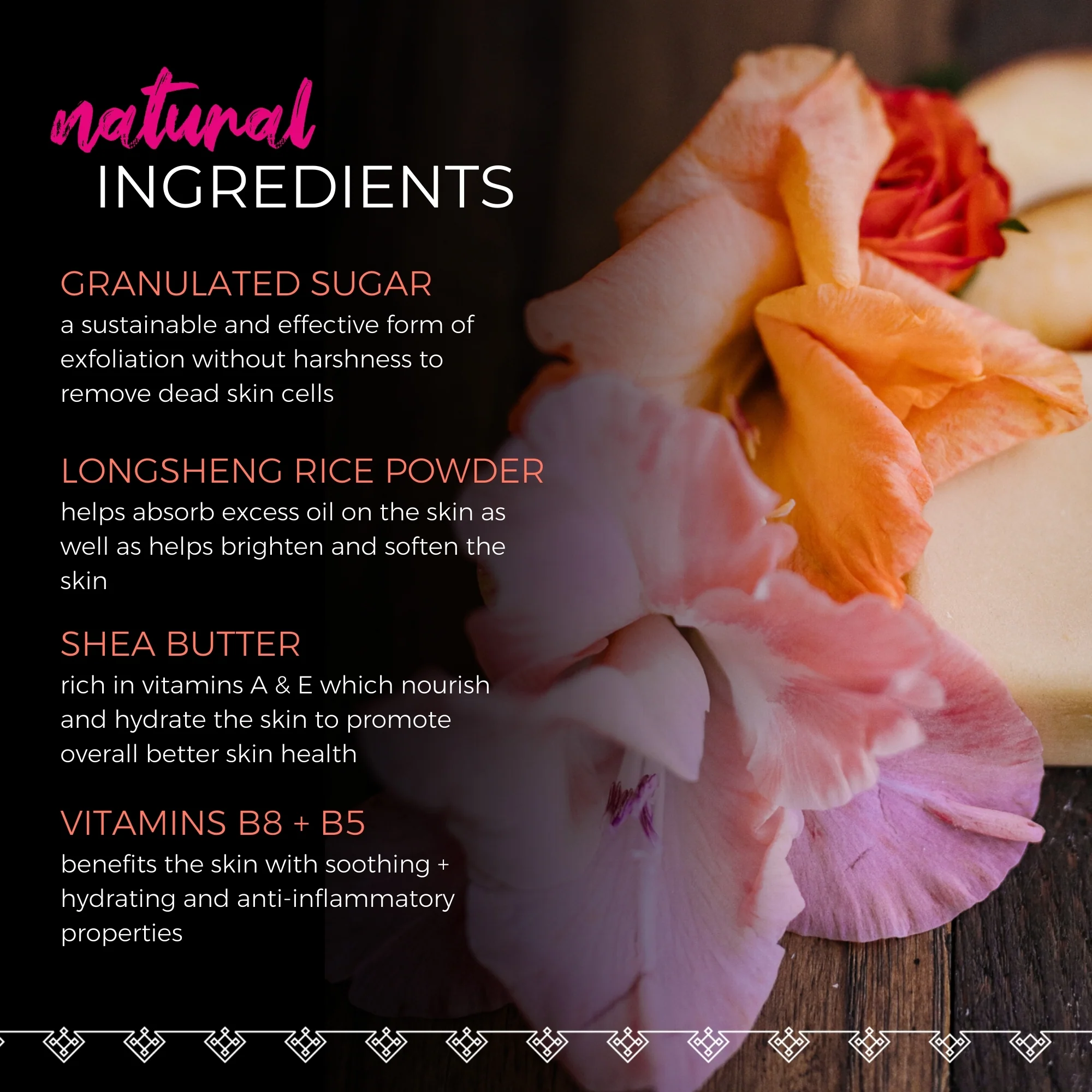 Peach Hibiscus Sugar Scrub Bar – Exfoliating | VIORI - Image 6