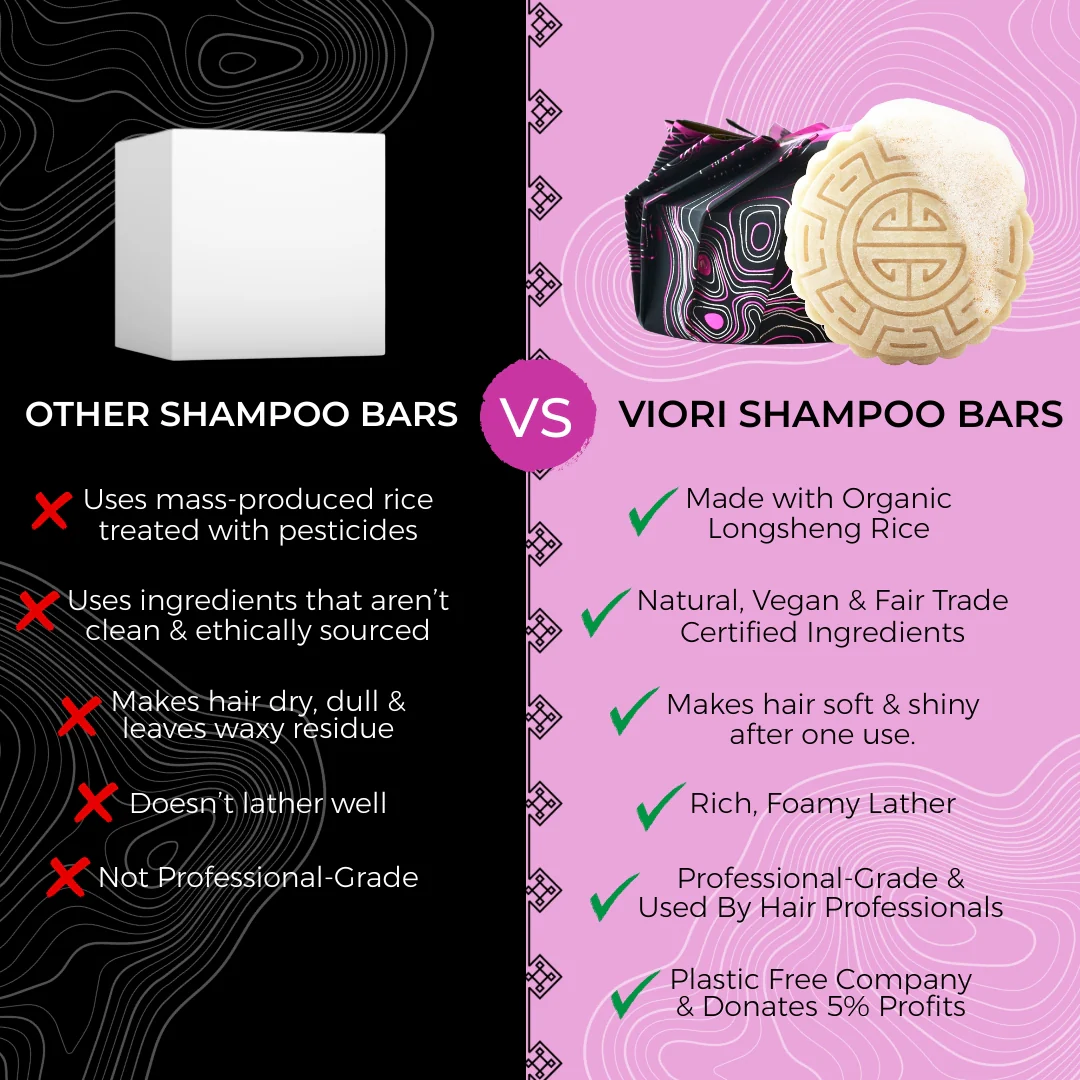 Moisturizing Rice Water Shampoo Bar – Dry Scalp | VIORI - Image 7